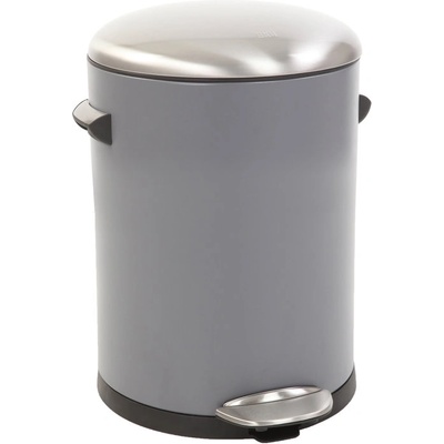 EKO-Europe Кош за отпадъци EKO BELLE DELUXE с педал (3 л) - сив (EKO 921703 - Grey)