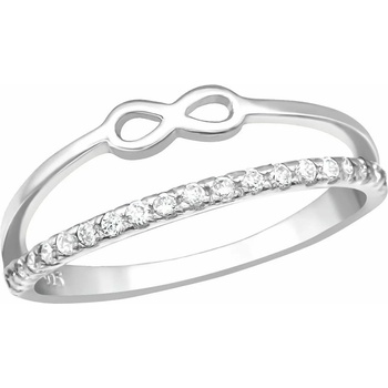 Image 1 of Bijutanki Сребърен Пръстен - Безкрайност с Камъни