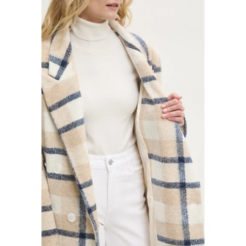 ANSWEAR Палто с вълна Answear. LAB в синьо преходен модел с двуредно закопчаване (LD2315.hlk)