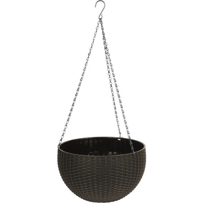 Kvetinac GDA Modern 835 visiaci reťaz 26x16cm hnedý