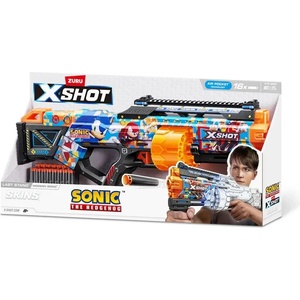  Детска играчка X Shot Sonic Бластер с 16 Меки Стрели Last stand