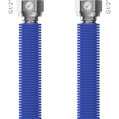 MERABELL hadica voda EN10380 rozťahovacia modrá Aqua Flexi G1/2"- G1/2" - 300/600 mm