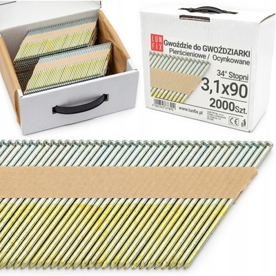 Klince do klincovačky Lun Fix GG34012 3,1x90 mm 2000 kusov