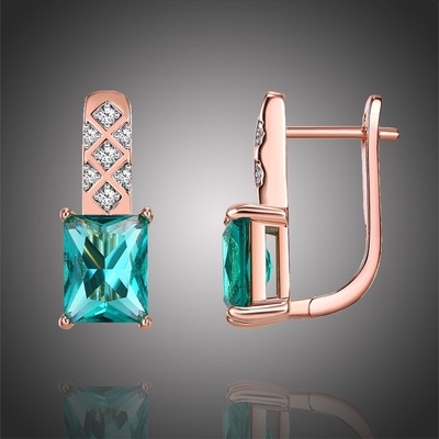 Éternelle náušnice Swarovski Elements Katy E-KZCE305 Tyrkysová