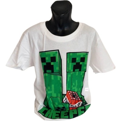 MOJANG official product chlapecké / s krátkým rukávem minecraft TNT Creeper bílá