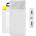 Baseus Външна батерия/power bank/ Baseus Bipow (PPBD050002), 10 000 mAh, 1x USB-C/1x USB Micro към 2x USB-A/1x USB-C, бяла, LED дисплей (PPBD050002)