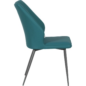 Carmen Трапезен стол laredo 2 y силиконова кожа - син 31 (3532147) - bay