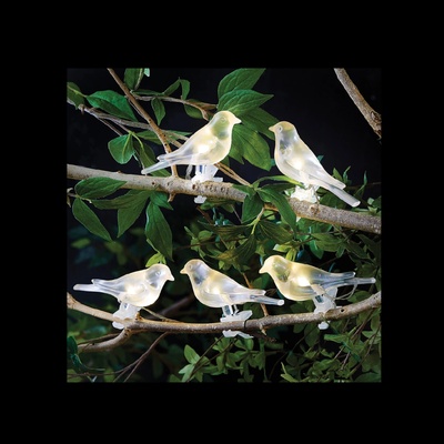 Garden Line Solární světelný LED řetěz BIRDY s 5 diodami teplý bílý