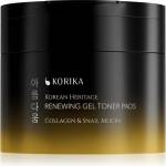 KORIKA Korean Heritage Collagen & Snail Mucin Renewing Gel Toner Pads възстановяващи тонизиращи тампони с гел 70 бр