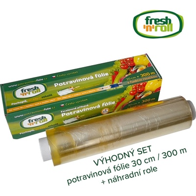 Výhodný balíček Fresh'n'Roll - Potravinová fólia 30cm / 300m + náhradná rolka 30cm / 300m