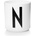 Design Letters Чаша халба aj буква n порцеланова (10201000n)
