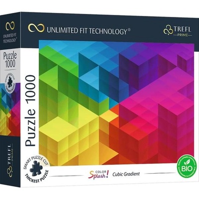 Trefl Prime Puzzle 1000 UFT - Цветни петна: Кубичен градиент (10700)