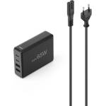 Hama Зарядна станция HAMA GaN Fast Charger, 65W, 2x USB-C, 2x USB-A, PD - HAMA-201979 (HAMA-201979)