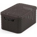 CURVER úložný box RATTAN S, 29,1 x 19,8 x 14,2 cm, hnedý, 03617-210