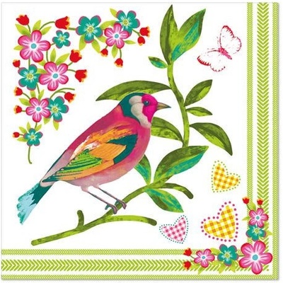 Pap Star Ubrousky 20ks 3V Birdie 82980 33x33cm