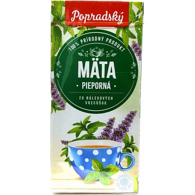 Popradský čaj Máta peprná 20 x 1,5 g