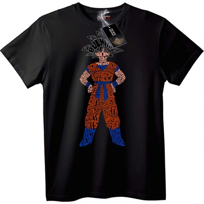 NOONEBRAND Тениска Dragon Ball Гоку калиграм - 2XL, White