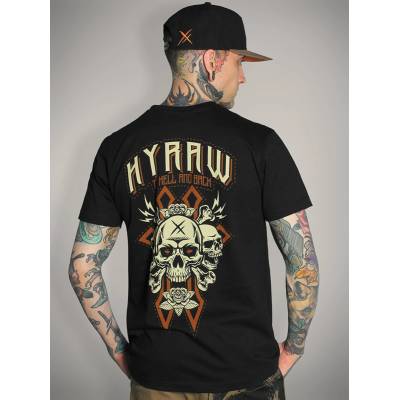 HYRAW мъжка тениска с щампа hyraw - hell and back - 263ts08