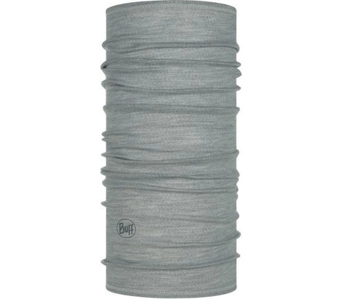 Buff merino wool lightweight solid light grey