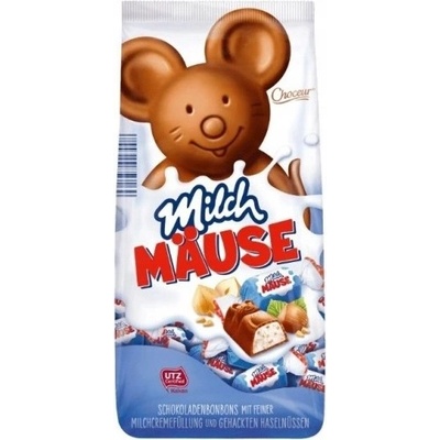 Milch-Mause čokoládové cukríky Choceur orieškovo - mliečna 210 g