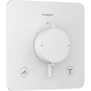 Hansgrohe Ecostat Comfort Q - Термостатичен смесител за вграждане, за 2 уреда, матово бял 33713700 (33713700)