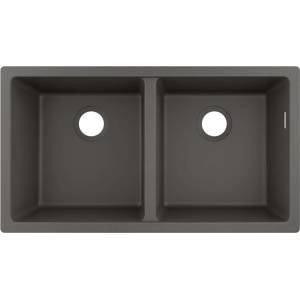 Hansgrohe - Гранитна мивка с подставка S510-U770, каменно сиво 43434290 (43434290) Мивка за вграждане