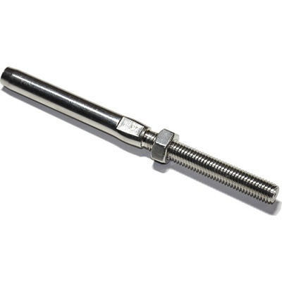 MTR Koncovka lisovacia s ľavým závitom, nehrdz. oceľ A4, 8mm/M12