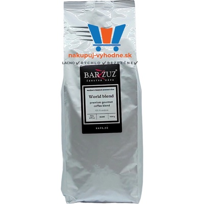 Barzzuz World blend 100% Arabica zrnková 1 kg