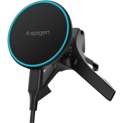 Spigen MagSafe Зарядно за Кола, Spigen EV15MAQ Wireless Car Charger Essential 15w, Черен (ACP10513)
