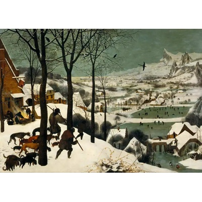 Obrazy - Brueghel, Pieter (st.): Lovci ve sněhu (leden) - reprodukce obrazu