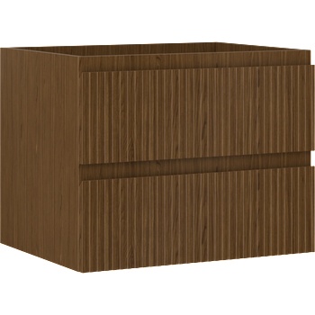 Mexen Rivel шкаф за баня под мивка 60 cm, 2 чекмеджета, рифеловано, орех - 91A20-06047-2-BFF86 (91A20-06047-2-BFF86)