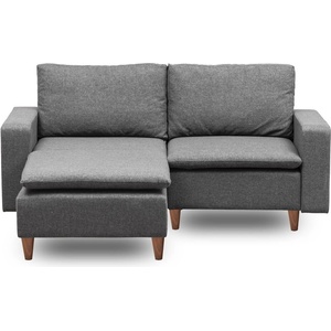 Hanah Home Сив ъглов диван (ляв ъгъл) Lungo - Balcab Home (859FTN2120)