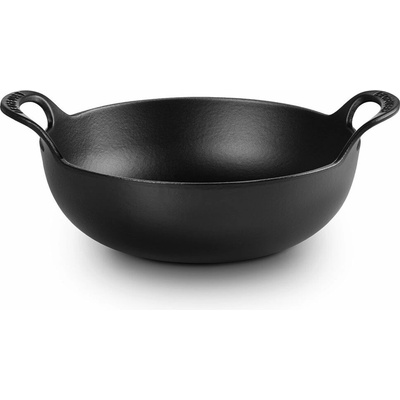 Le Creuset - Liatinová misa Balti (wok) 24cm čierna