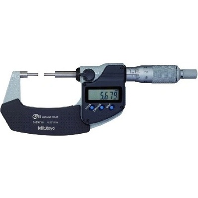 Mitutoyo Digimatic Třmenový mikrometr se zúženými měřícími doteky IP65 0-25 mm 331-261-30