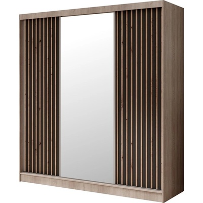 Sconto IDIN 215 x 200 cm dub sonoma/čierna