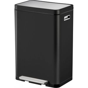 EKO-Europe EKO Кош за отпадъци с педал X-CUBE- 45 литра - черен (EKO 936845- Black) - kafetomi
