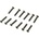 MJX R/C Болтове за автомодел MJX RC Monster 1/16 MANIAC Fury Countersunk flat tail screw 12pcs MA20082 (MA20082)