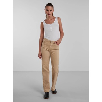Pieces Бежови дамски дънки с широки крачоли Pieces Peggy Pieces | Bezhov | ЖЕНИ | 26-27/32