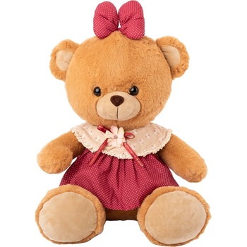 Image 1 of Амек Тойс Плюшена играчка Амек Тойс - Мече с червена рокля, 42 cm (73115)