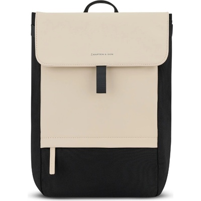 Kapten & Son batůžek s klopou Fyn cream black 13 l