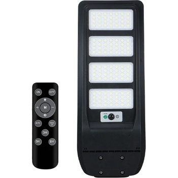 СОЛАРЕН LED УЛИЧЕН ОСВЕТИТЕЛ REX СЪС СЕНЗИР 3.2V 150W 2300lm 6400K IP65 237x602x43мм ЧЕРЕН (VIV004987)