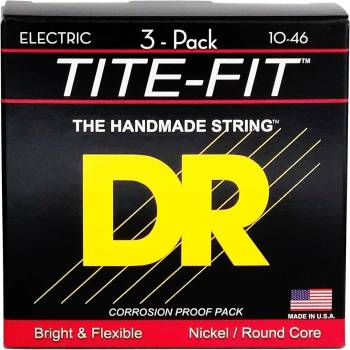 Image 1 of DR Strings MT-10 Tite Fit 3-Pack Струни за електрическа китара (2-MT-10-3PK)