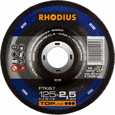 Rhodius Rezný kotúč 125 x 2,5 x 22,23 mm 202398