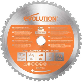 Evolution Циркулярен диск - унивесален 255 мм 28t (l027a) / evolution r255tct-28ms-1374 / (evo r255tct-28ms)