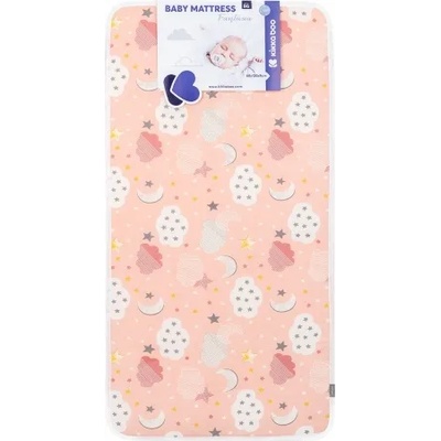 KikkaBoo Матрак KikkaBoo - Fantasia, 60 x 120 x 9 cm, Clouds Peach (41107030003)