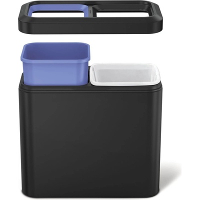 Simplehuman Odpadkový kôš na triedený odpad 20 l, čierna