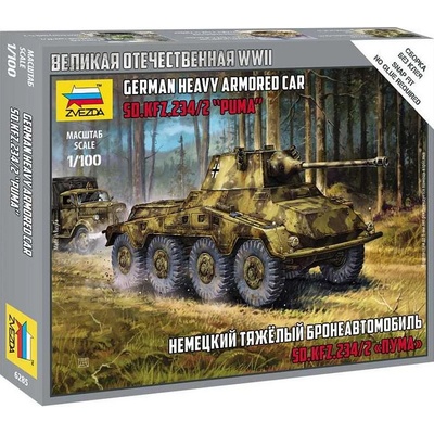 Zvezda Snap Kit tank 6285 Sd.Kfz.234 Puma 1:100
