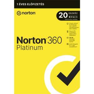 Symantec SW Norton 360 Platinum - 21428034 - 100GB BG 1 потребител, 20 устройства/1 година, електронен лиценз (21428034)
