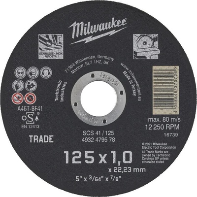 Milwaukee Диск за рязане на Inox 125x1