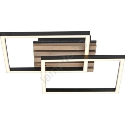 Just light. 14053-79 - led таванно осветително тяло akustika led/15w/230v дъб/черно (w4821)